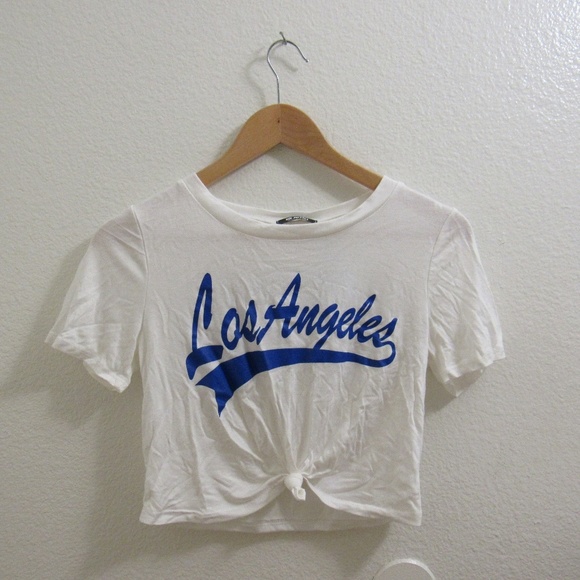 NWT LA Tie Up Crop Top - Picture 3 of 4